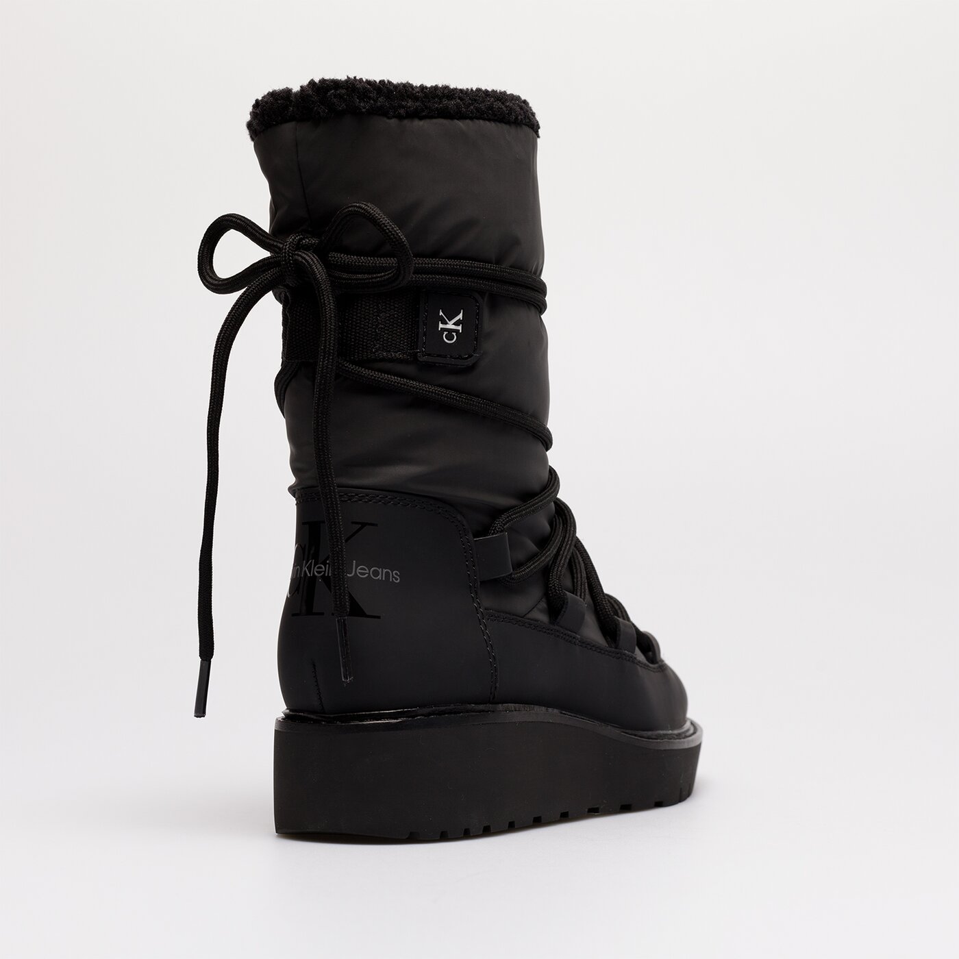 Damskie śniegowce CALVIN KLEIN PLUS SNOW BOOT yw0yw00731bds kolor czarny