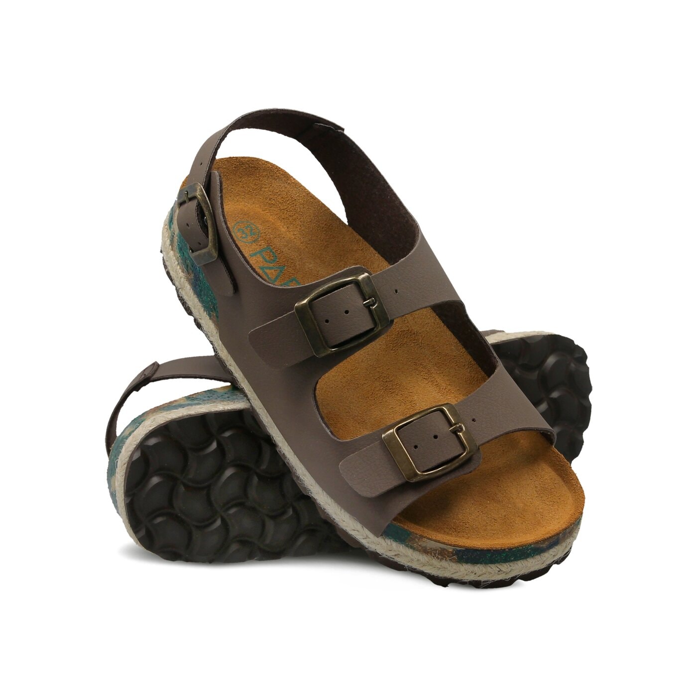 Dziecięce sandały / klapki PAEZ CLASSIC PANAMA BROWN 1832752k43-210 kolor brązowy