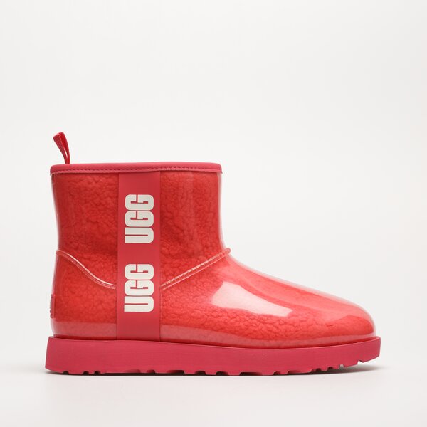 Damskie botki / sztyblety UGG CLASSIC CLEAR MINI 1113190-hibiscus pin kolor różowy