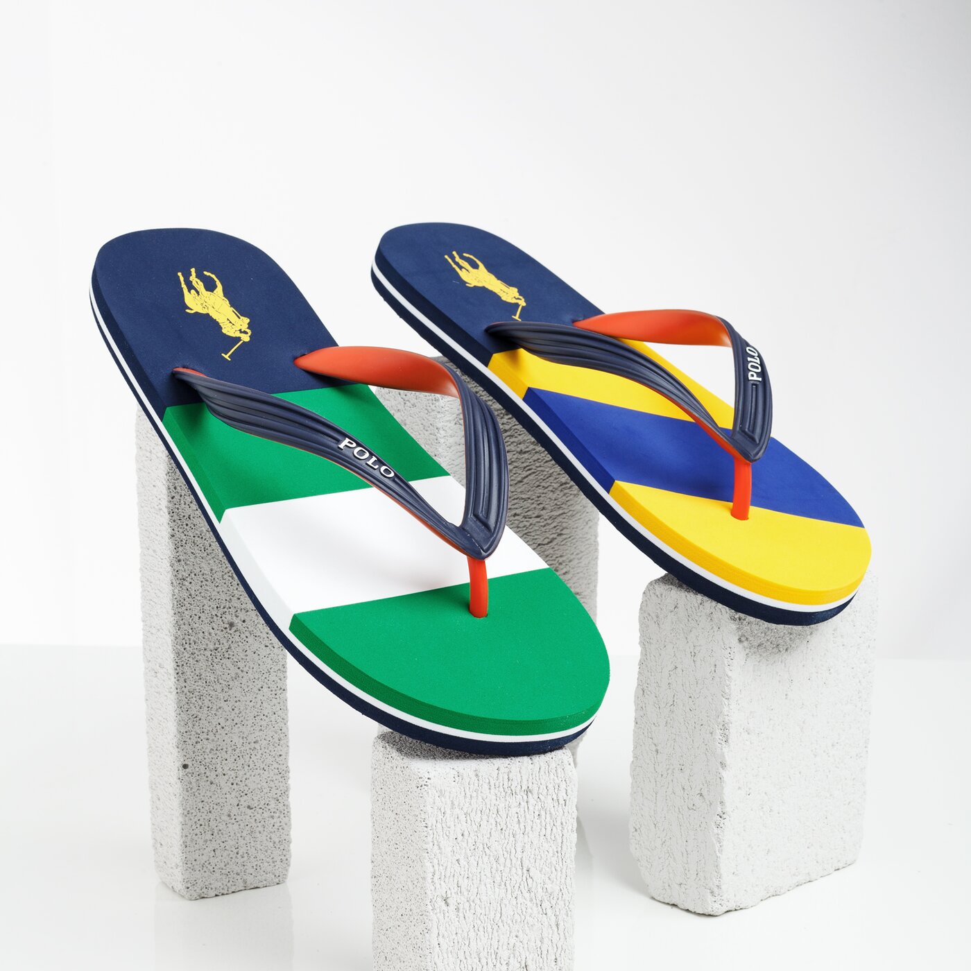 Męskie klapki POLO RL WHTLBURY III SANDALS CASUAL MULTI EVA COLOR BLOCK 816737268001 kolor multicolor