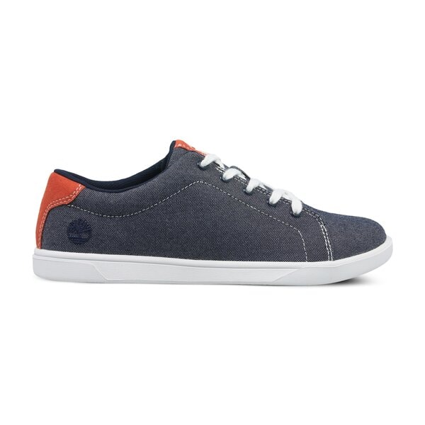 Dziecięce sneakersy (buty) TIMBERLAND GROVETON CANVAS OXFORD a1qm4 kolor granatowy