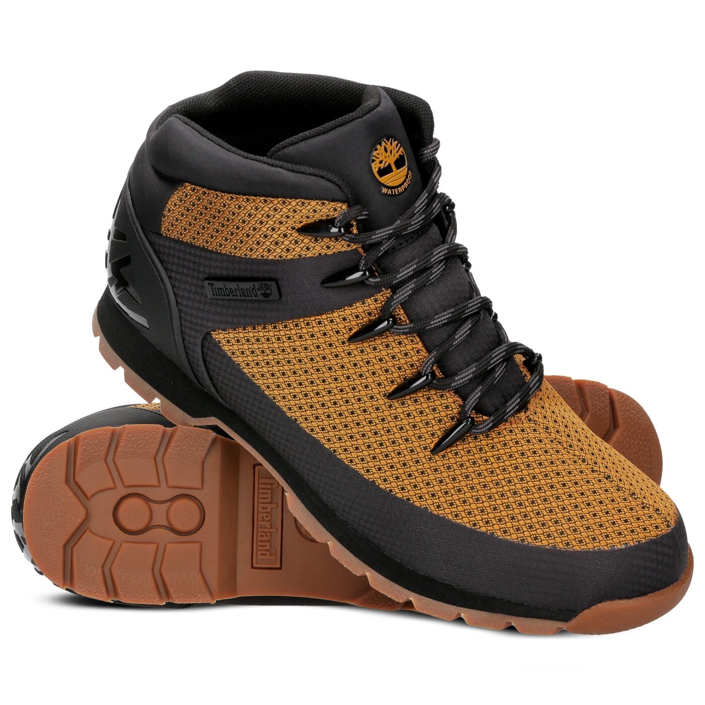 Męskie buty outdoor (trekkingowe) TIMBERLAND EURO SPRINT FABRIC WP ca1qhq kolor żółty