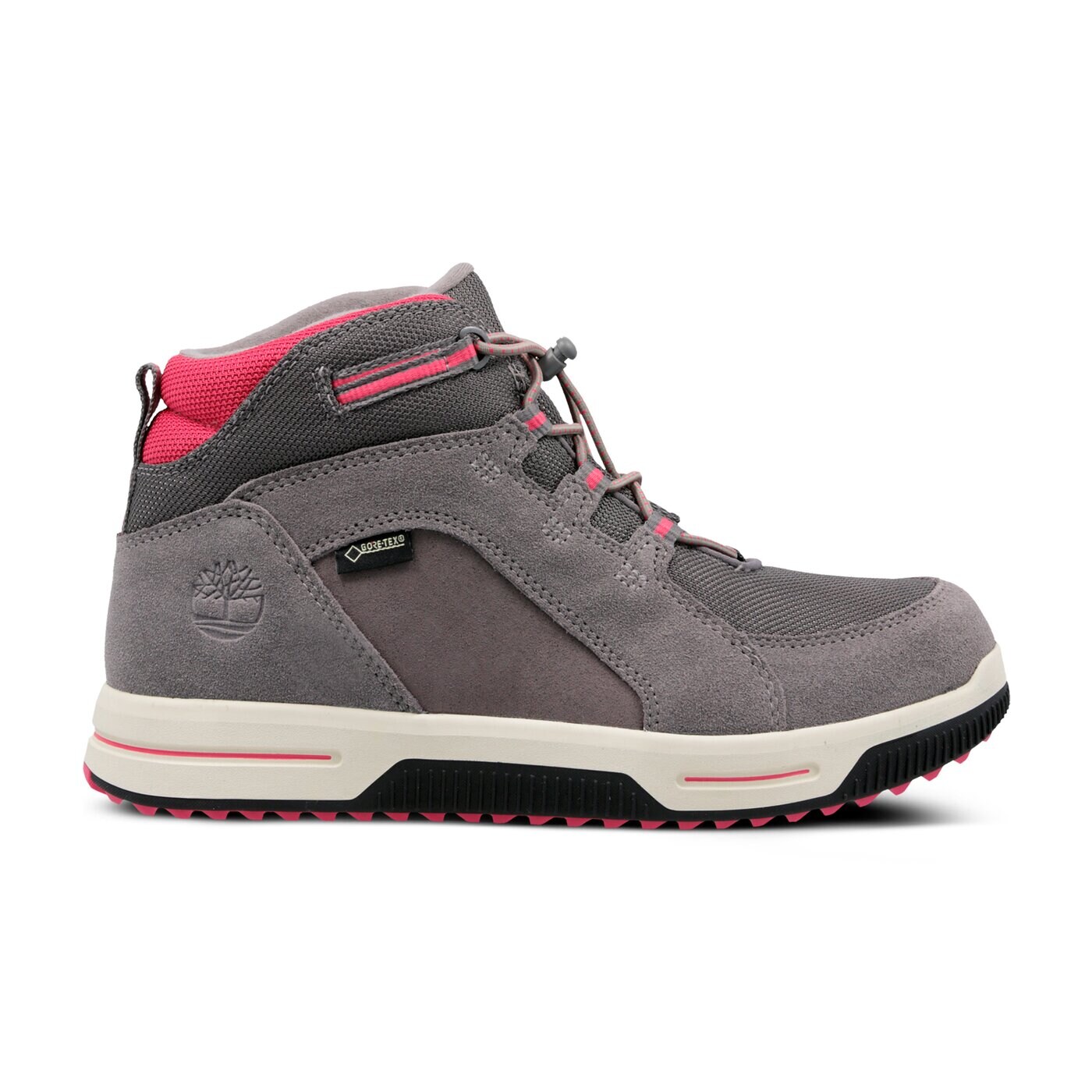 Dziecięce buty outdoor / trekkingowe TIMBERLAND CITY STOMP BUNGEE MID GTX a1uap kolor szary