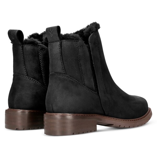 Damskie botki / sztyblety EMU PIONEER LEATHER BLACK w11692black kolor czarny