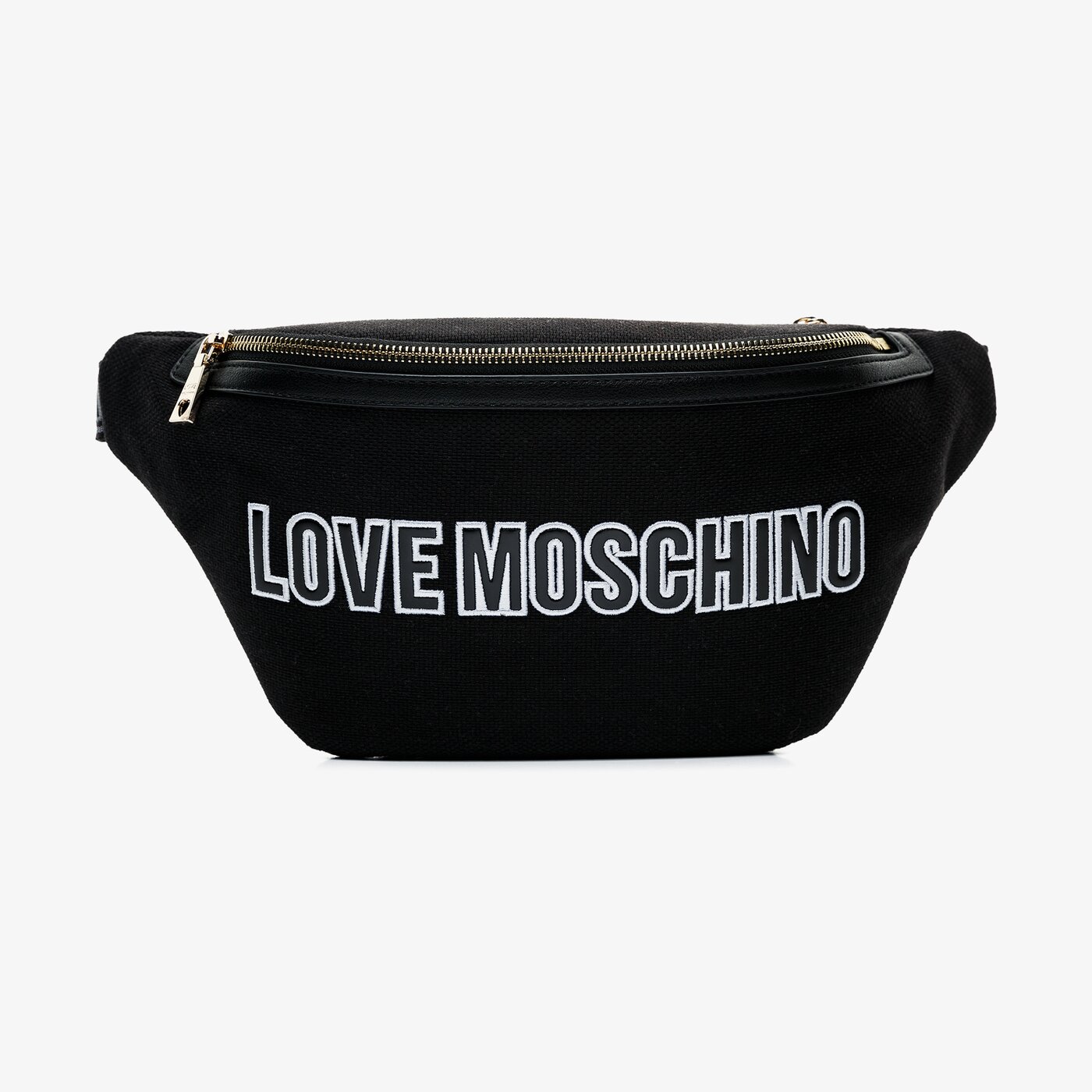 Damska nerka / saszetka LOVE MOSCHINO TOREBKA LOGO ON CANVAS jc4231pp0akf100a kolor czarny