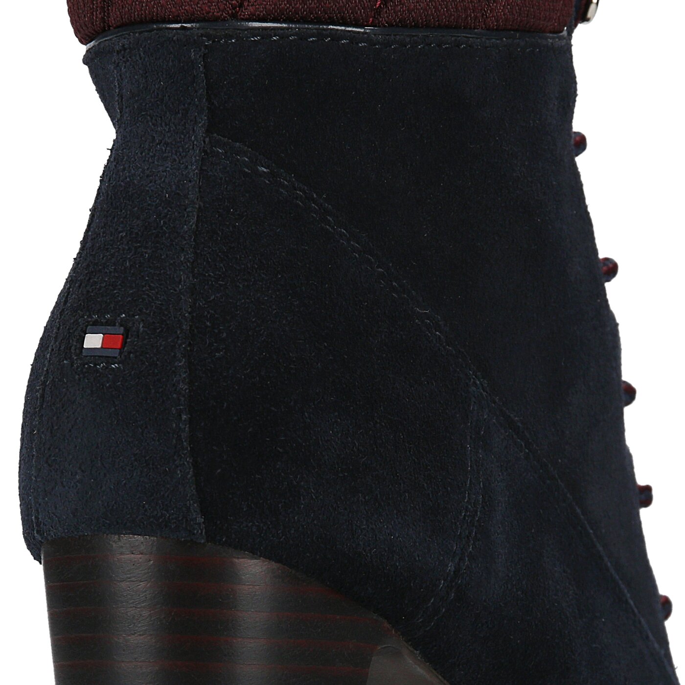 Damskie botki / sztyblety TOMMY HILFIGER I1285LEEN 13C1 fw56821516403 kolor granatowy