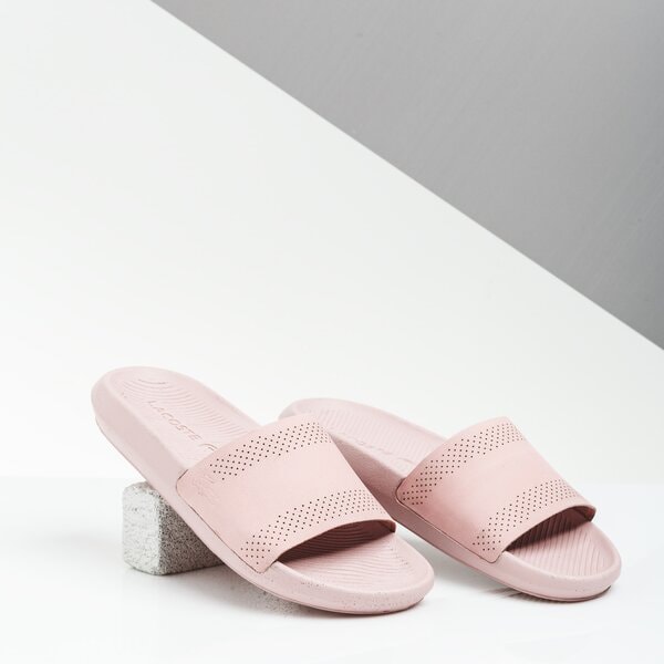Damskie klapki LACOSTE CROCO SLIDE 119 1 CFA 737cfa0003lp2 kolor różowy