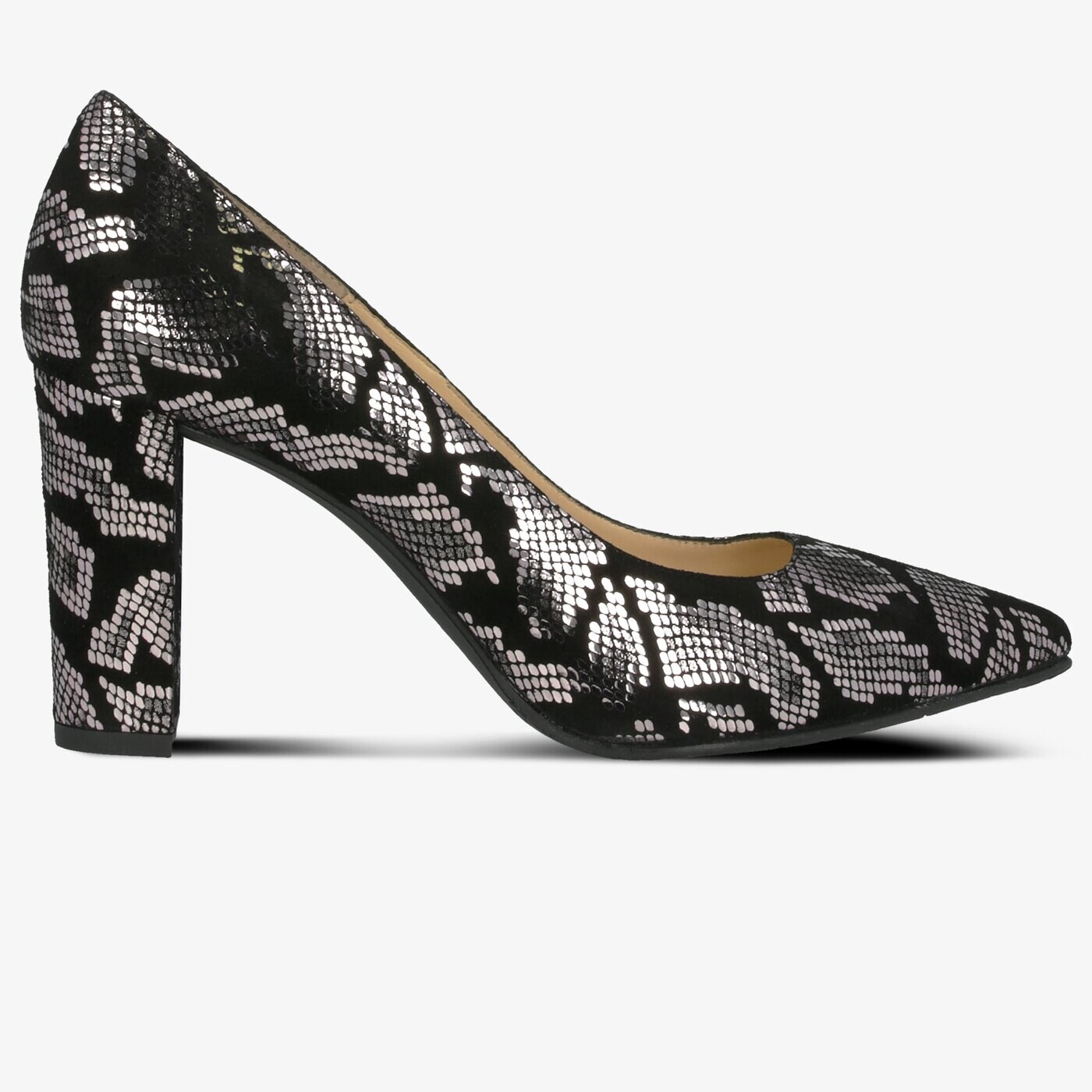 Damskie szpilki / czółenka SYMBIOSIS EVERYDAY  sywc219005 kolor srebrny