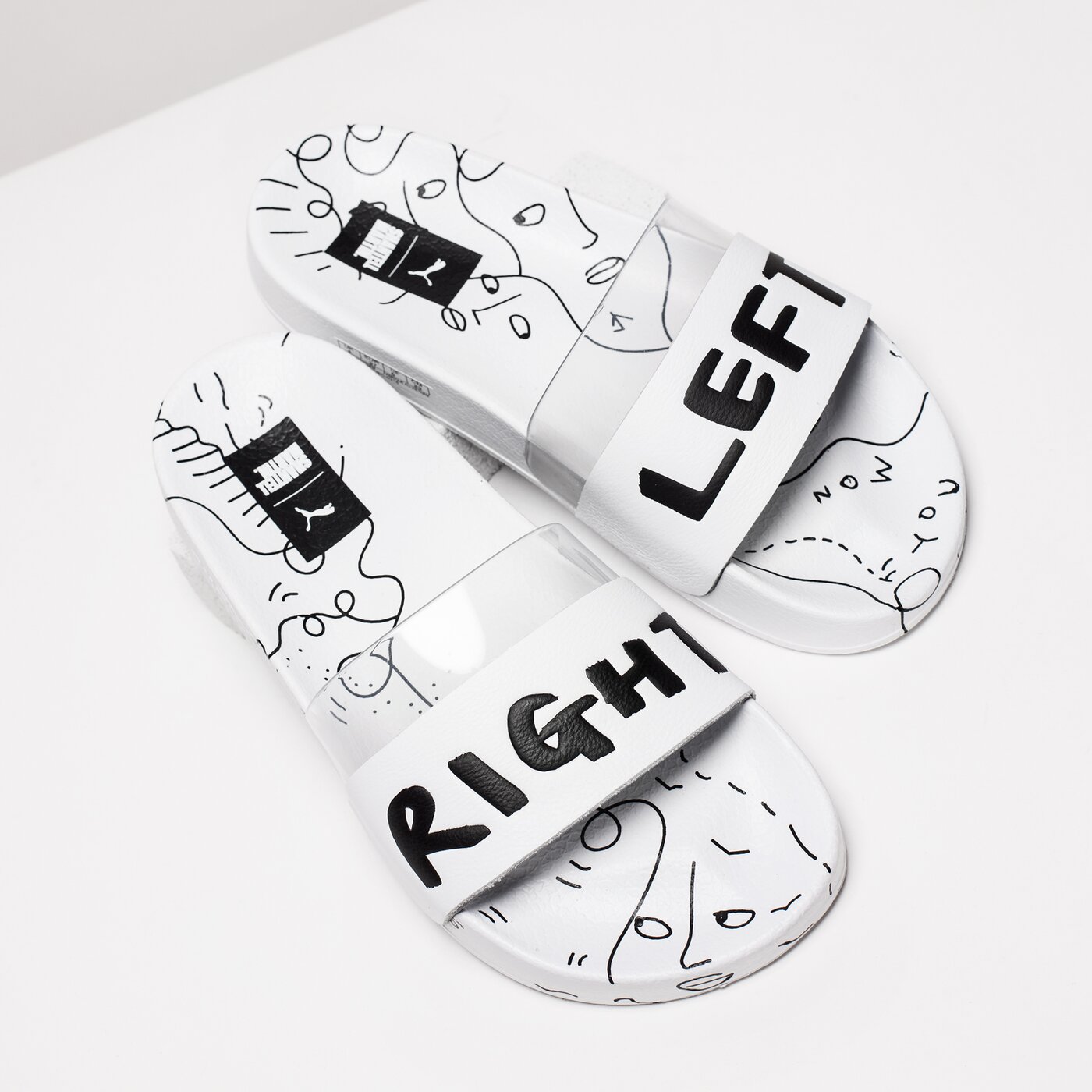 Damskie klapki PUMA LEADCAT SM 36595201 kolor biały