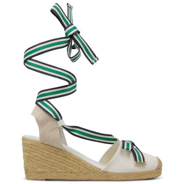 Damskie sandały LAUREN RALPH LAUREN HOLLIE ESPADRILLES CASUAL 802729795004 kolor biały