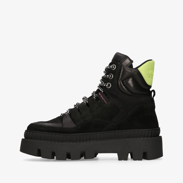 Damskie botki / sztyblety TOMMY HILFIGER TOMMY JEANS HYBRID BOOT en0en01596bds kolor czarny