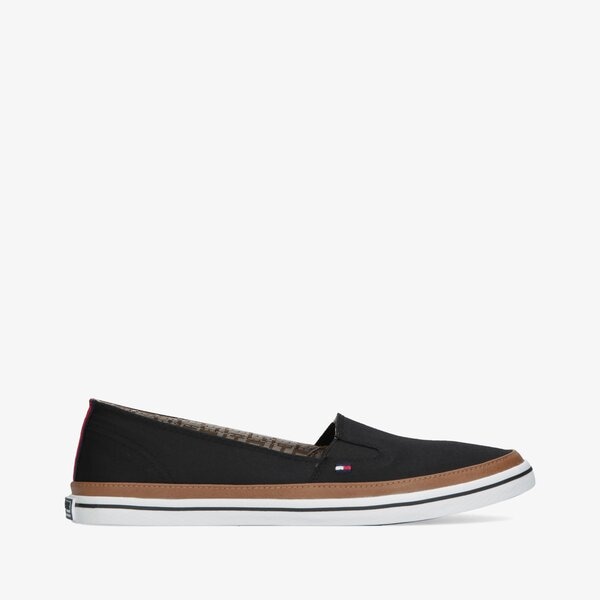 Damskie trampki TOMMY HILFIGER ICONIC KESHA SLIP ON fw0fw01656990 kolor czarny