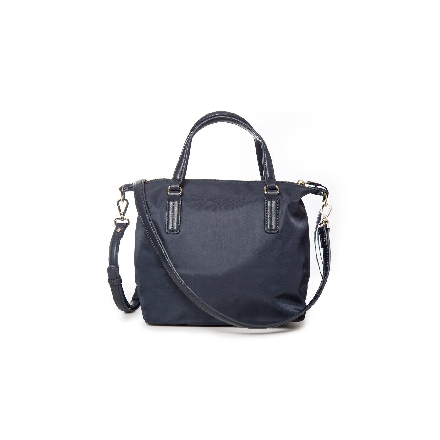 Damska torebka TOMMY HILFIGER TOREBKA POPPY SMALL TOTE aw0aw01136001 kolor granatowy