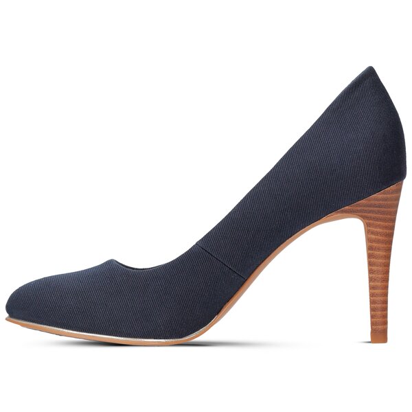 Damskie szpilki / czółenka TOMMY HILFIGER BASIC TEXTILE PUMP SPRING fw0fw02927403 kolor granatowy