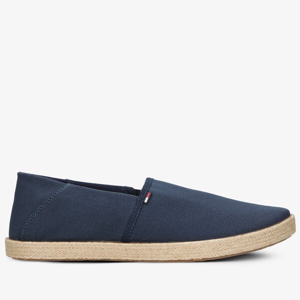 Męskie półbuty TOMMY HILFIGER TOMMY JEANS ESSENTIAL ESPADRILLE em0em00677c87 kolor granatowy