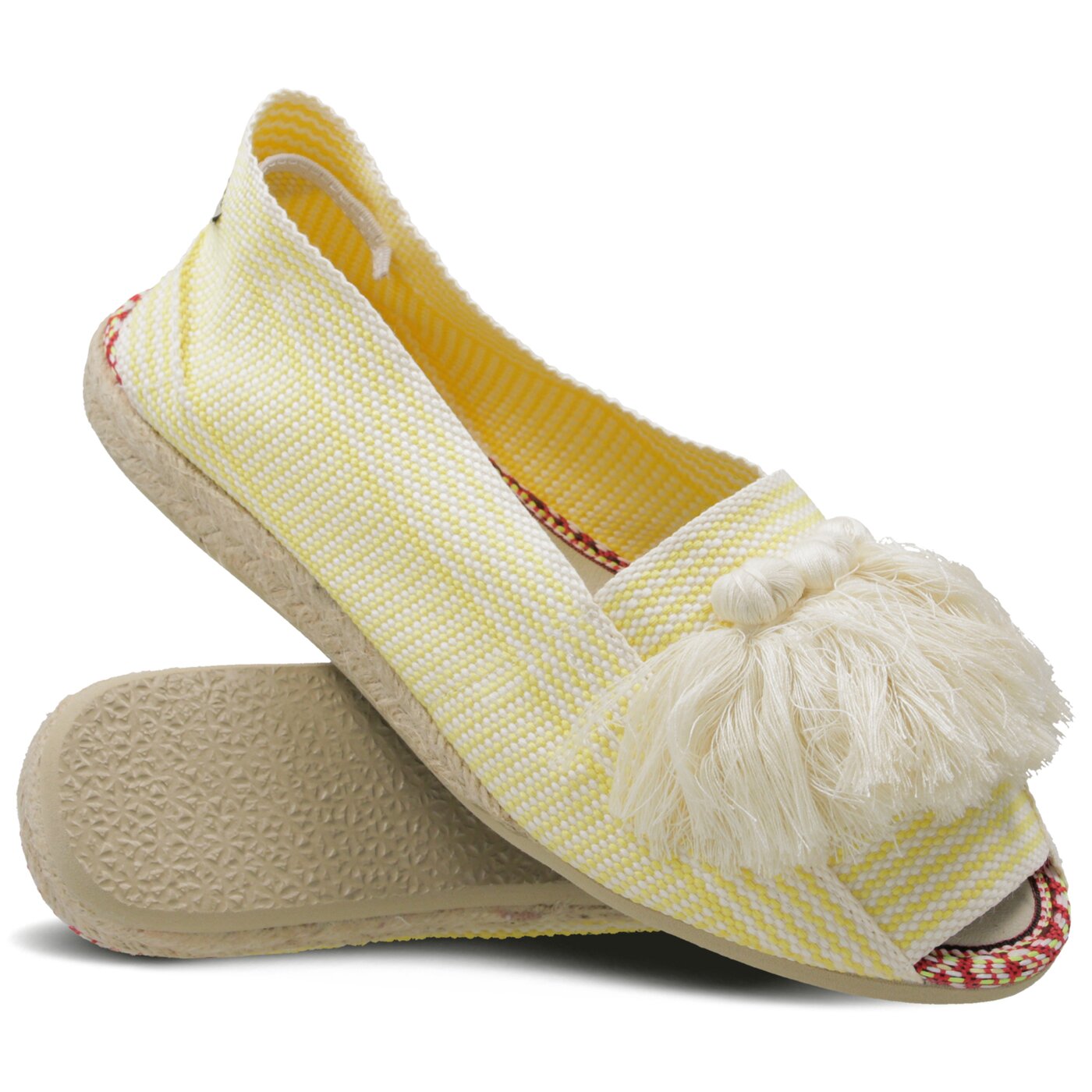 Damskie espadryle PAEZ SANDAL YUTE SANDAL FRILL YELLOW 1934805s9003-600 kolor żółty