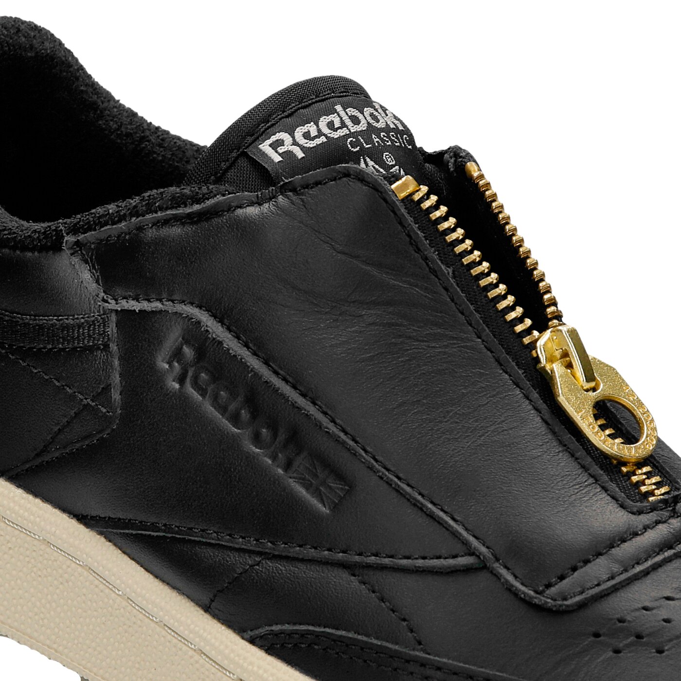 Damskie sneakersy (buty) REEBOK CLUB C 85 ZIP bs6608 kolor czarny