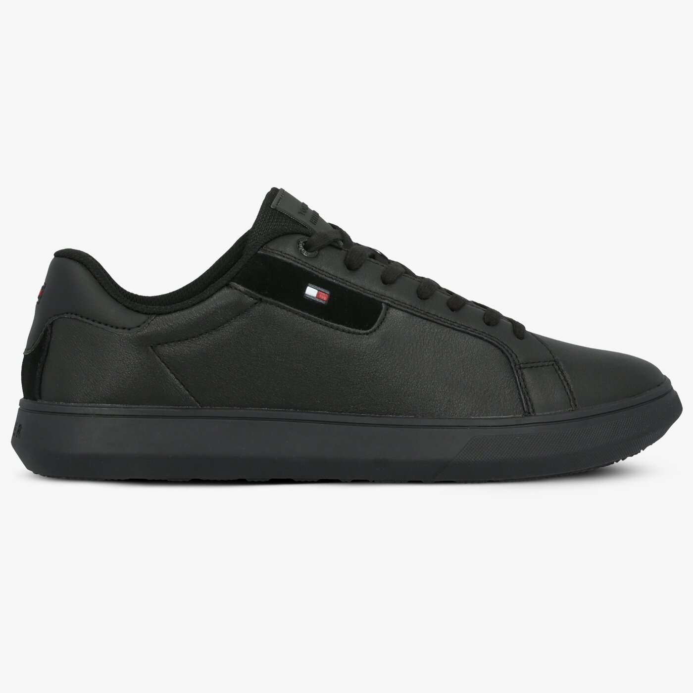 Męskie sneakersy (buty) TOMMY HILFIGER ESSENTIAL LEATHER CUPSOLE fm0fm02581bds kolor czarny