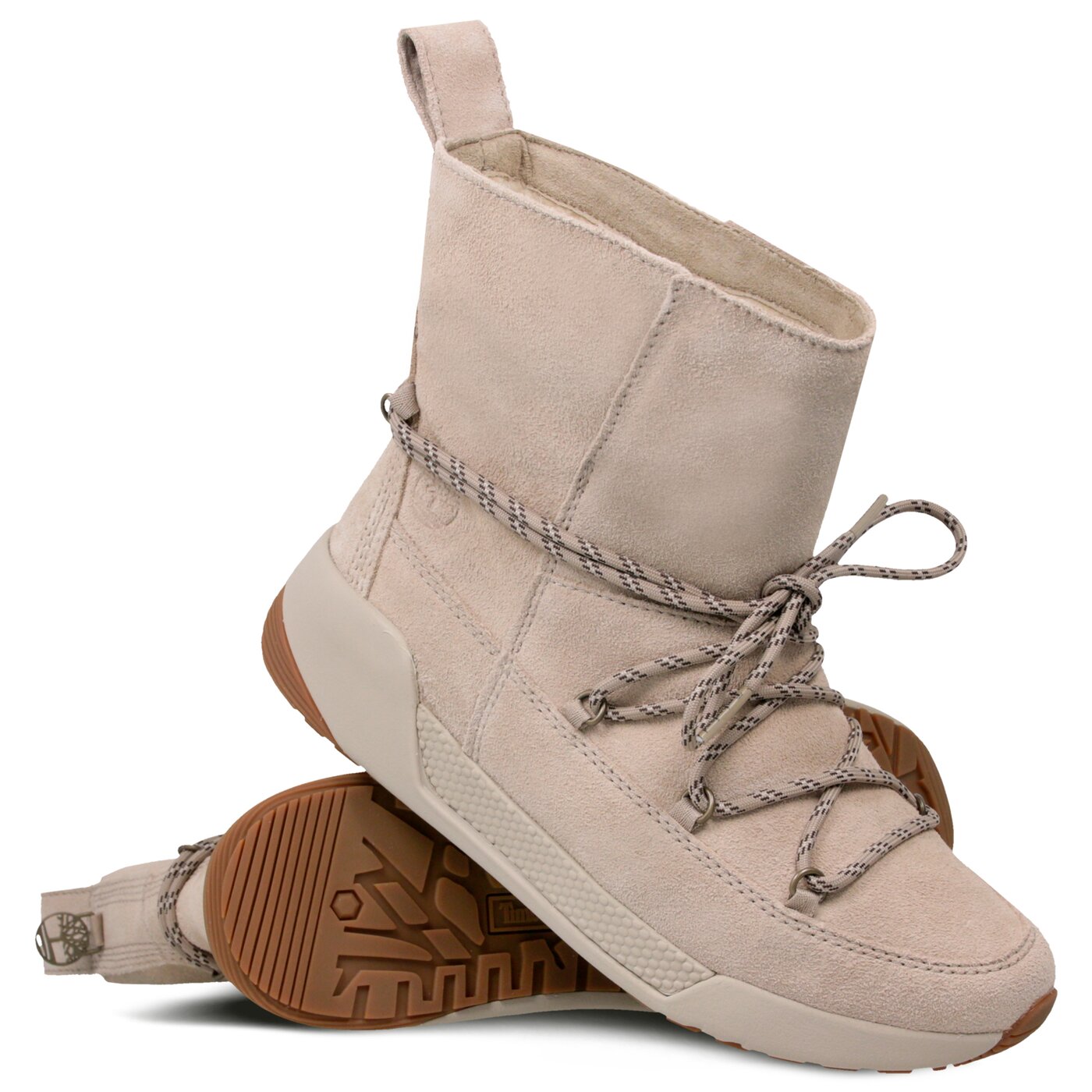 Damskie śniegowce TIMBERLAND KIRI UP HIKER W/FAUX FUR a1sm5 kolor szary