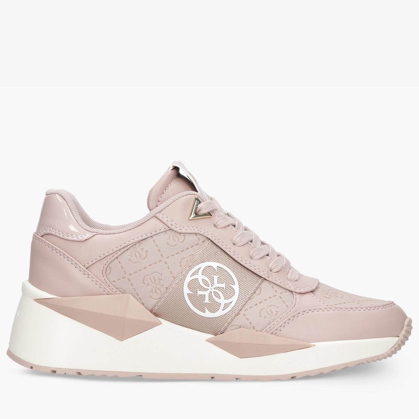 Damskie sneakersy (buty) GUESS TESHA fl5tesele12blush kolor różowy