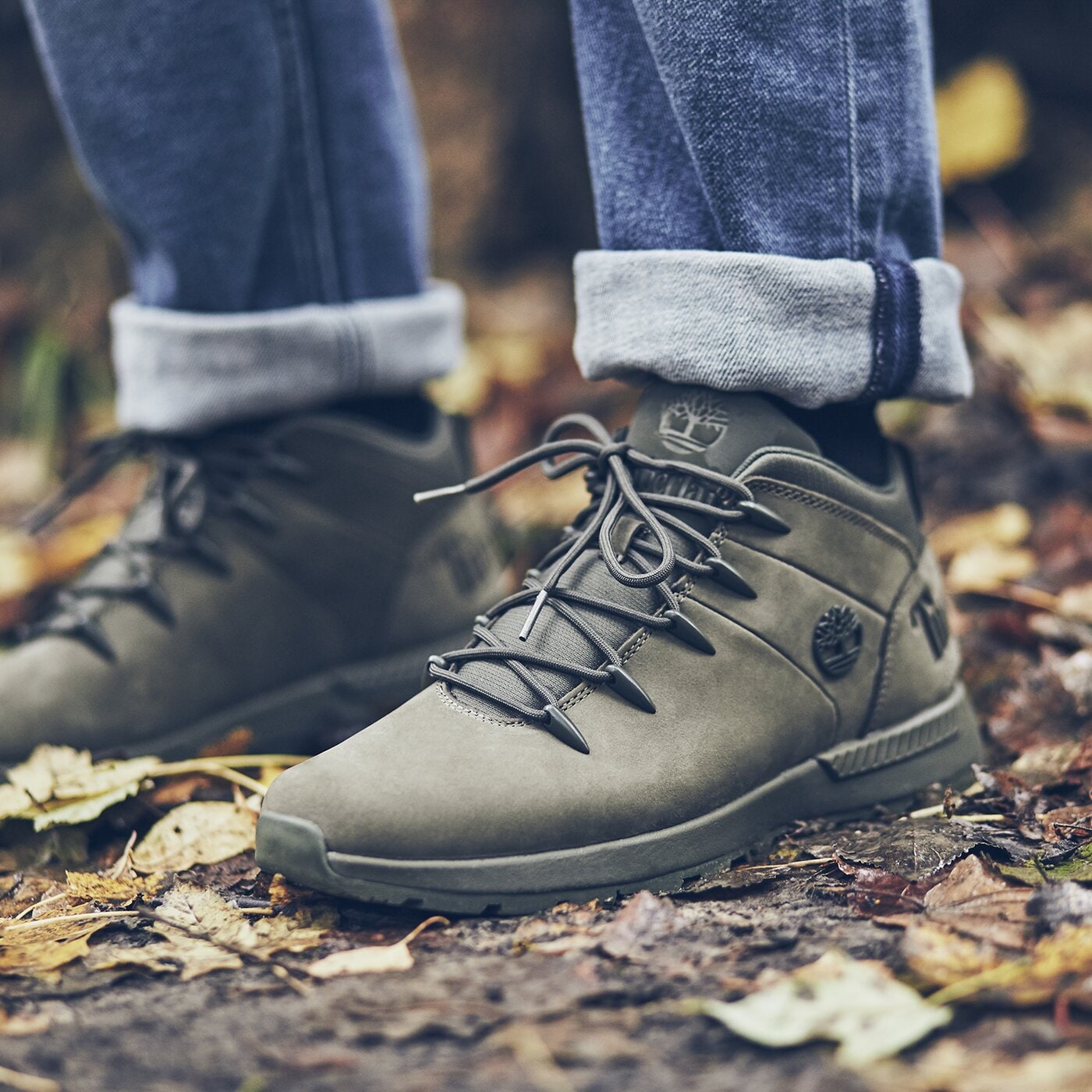 Męskie buty outdoor (trekkingowe) TIMBERLAND EURO SPRINT TREKKER tb0a1ykba581 kolor zielony