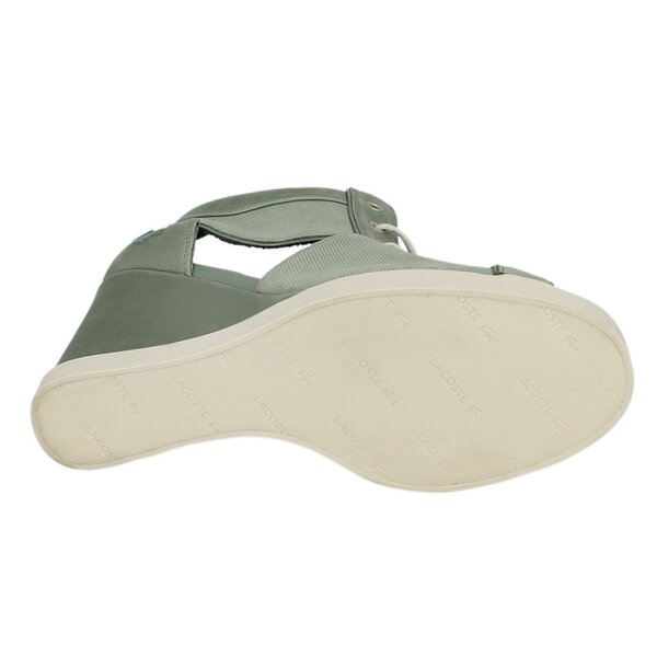 Damskie sandały LACOSTE BERNELLE PEEPTOE 727srw12241r1 kolor zielony