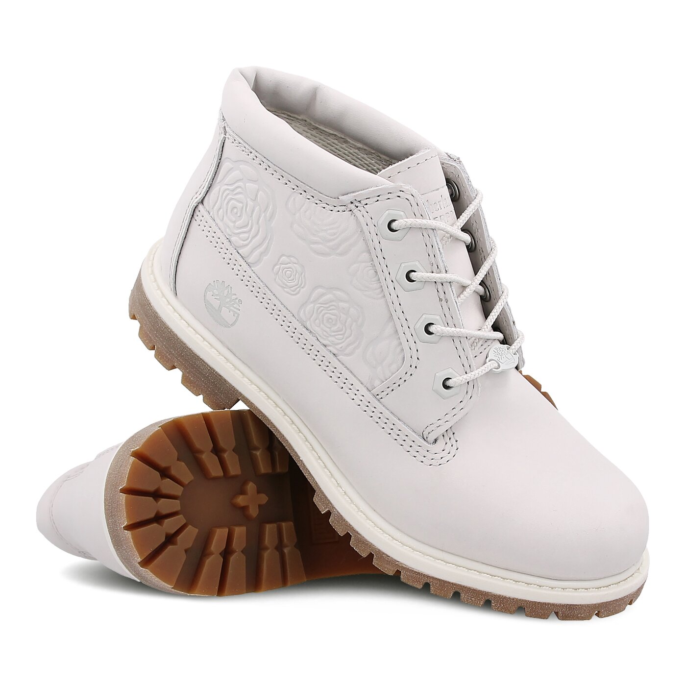 Damskie trapery TIMBERLAND NELLIE CHUKKA DOUBLE a1ktu kolor biały