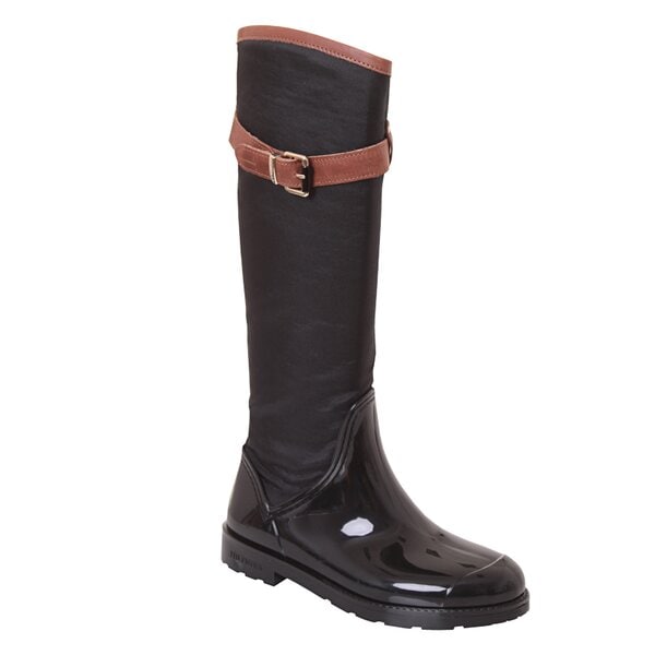 Damskie kalosze (buty gumowe) TOMMY HILFIGER OXFORD 16C  fw56817661990 kolor czarny