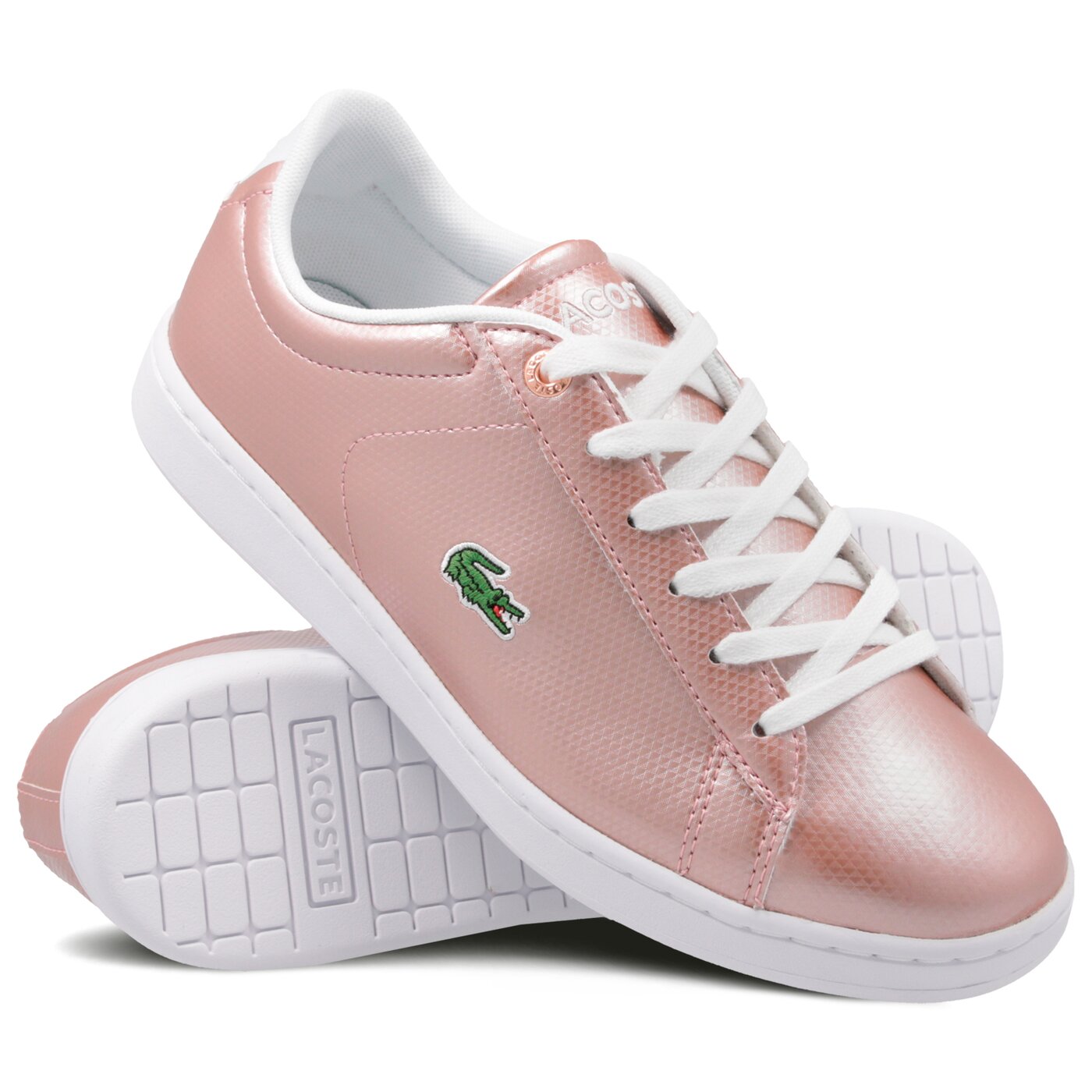 Dziecięce sneakersy (buty) LACOSTE CARNABY EVO 119 6 SUJ 737suj0002f50 kolor różowy