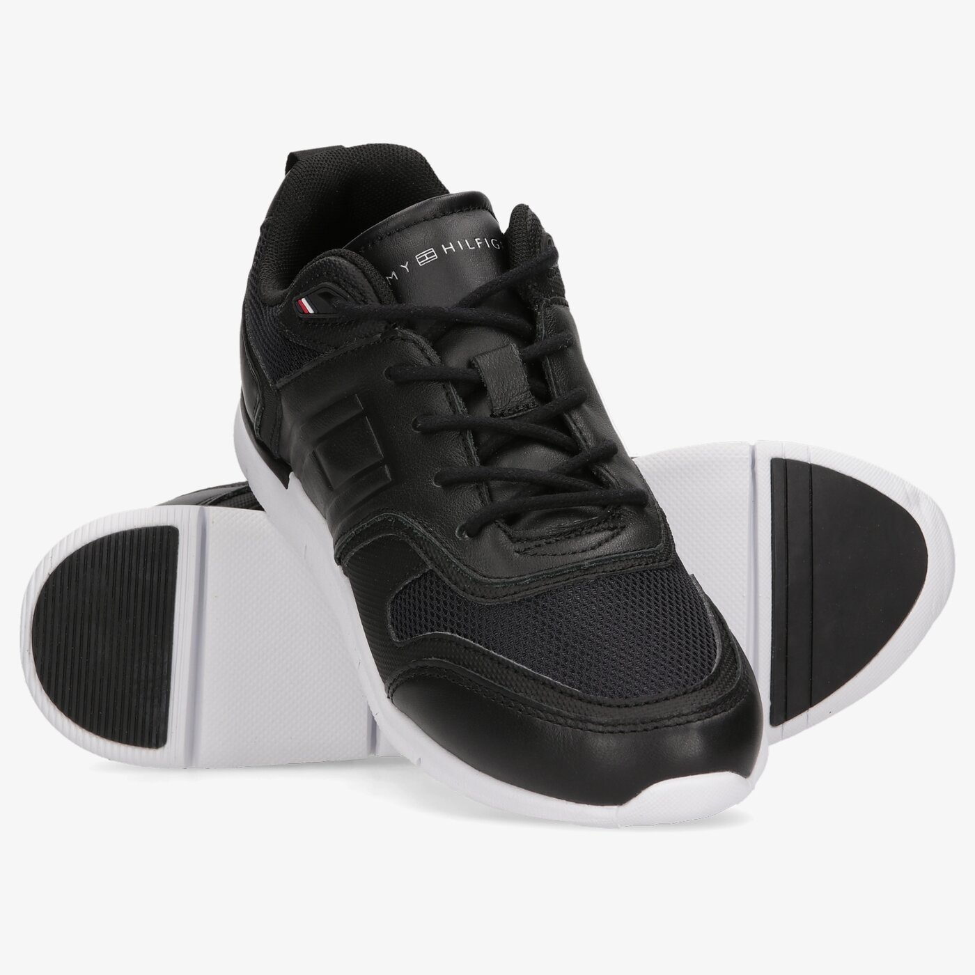 Damskie sneakersy (buty) TOMMY HILFIGER TH LIGHTWEIGHT SNEAKER fw0fw06516bds kolor czarny