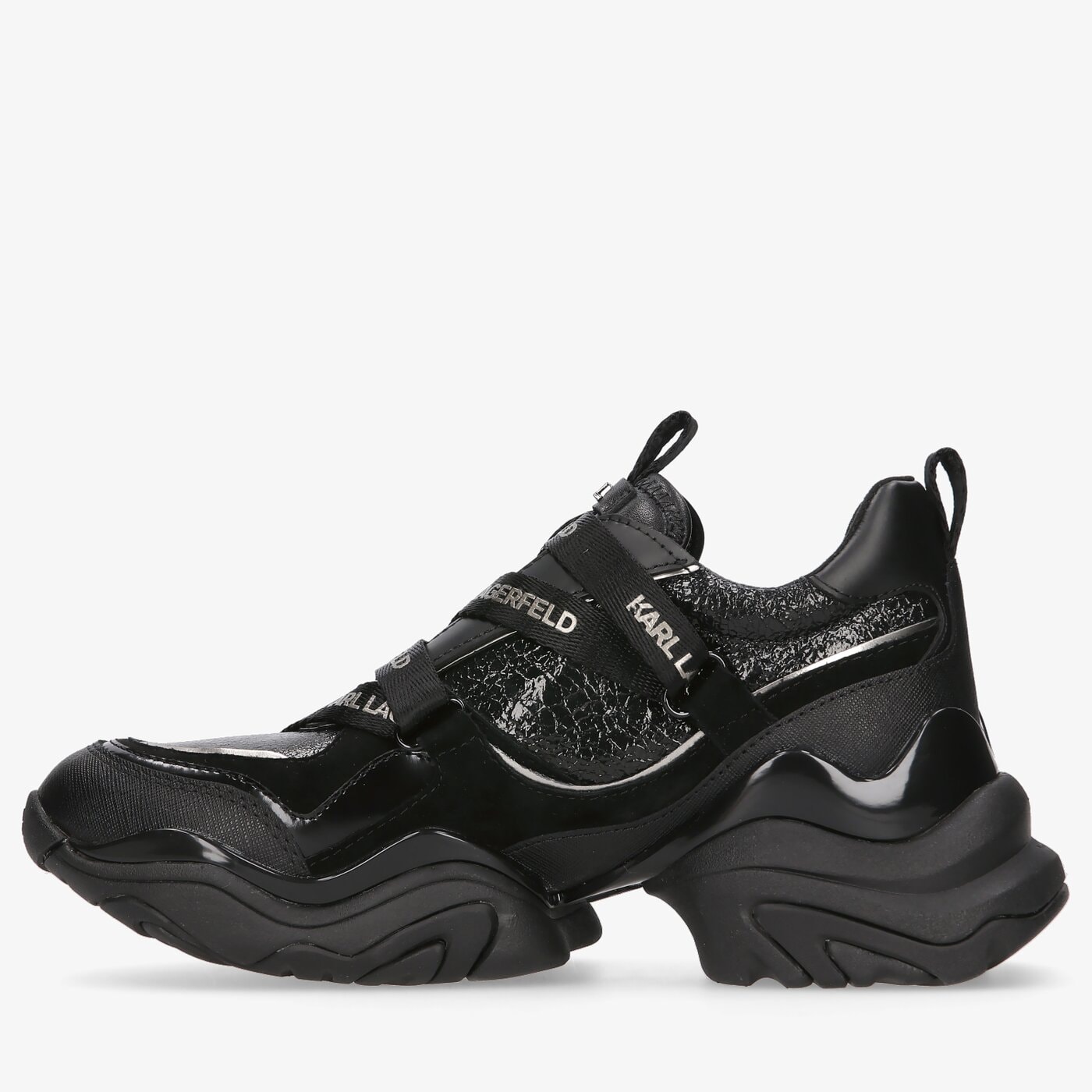 Damskie sneakersy (buty) KARL LAGERFELD GEMINI KARL KLIP KROSSTAPE kl6232000x kolor czarny