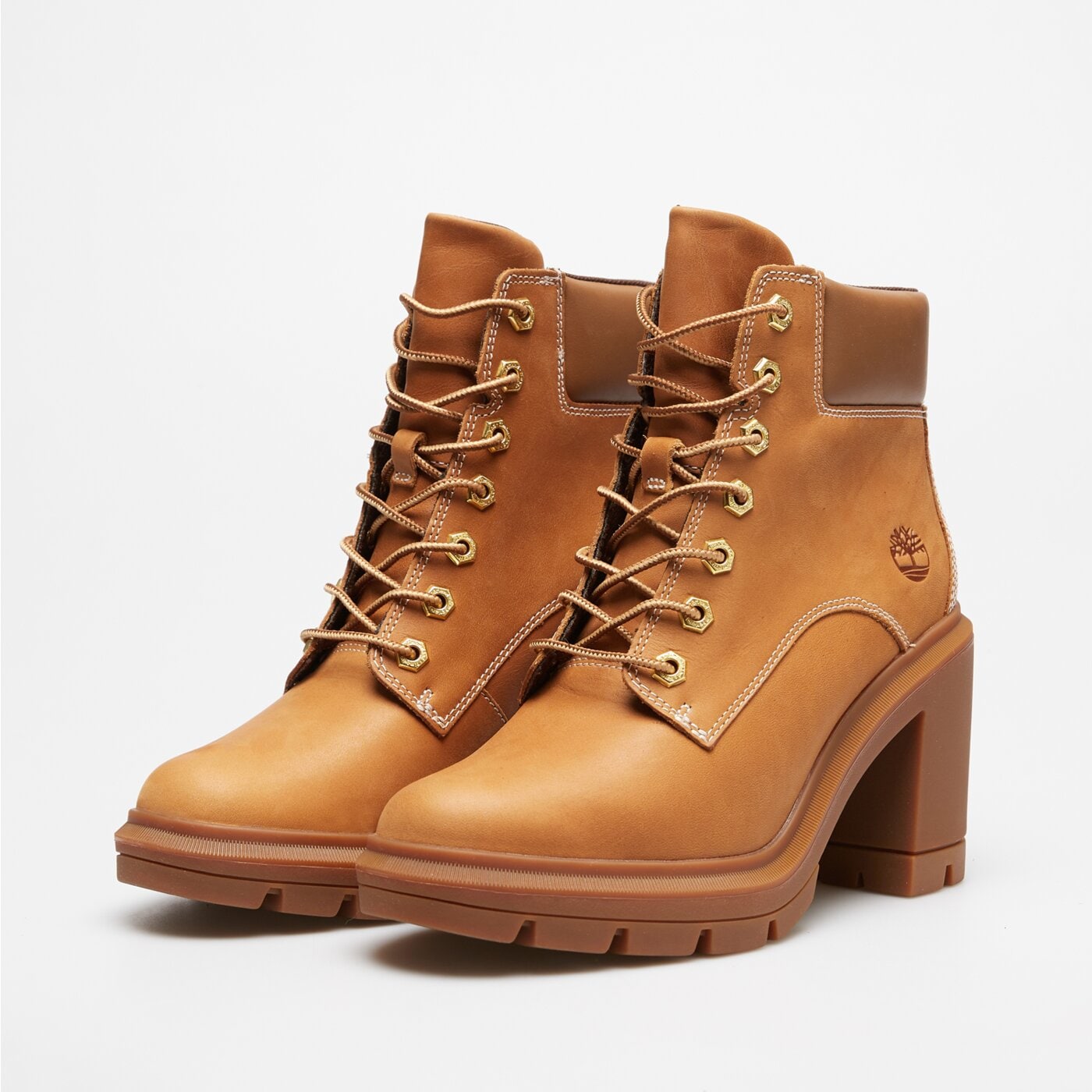 Damskie botki / sztyblety TIMBERLAND ALLINGTON HEIGHTS MID LACE UP BOOT tb0a2ckcen11 kolor brązowy