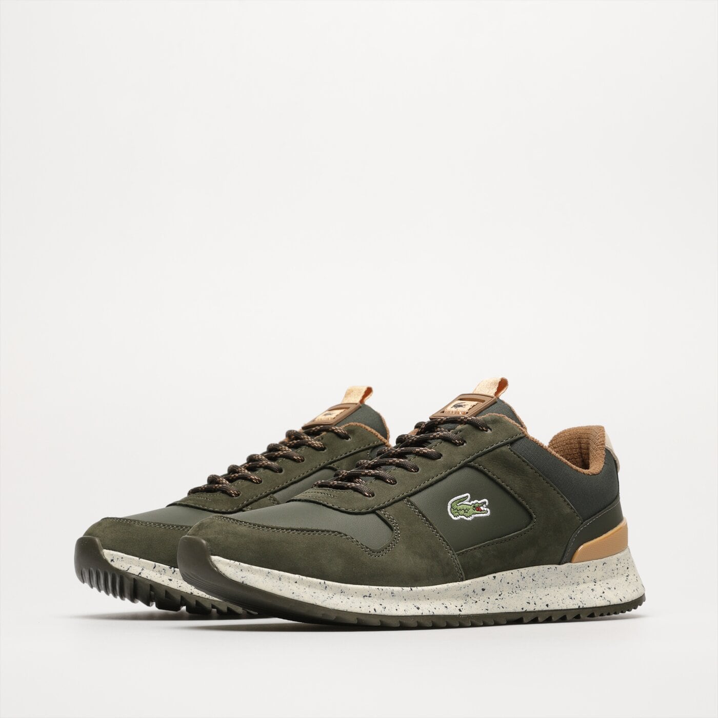 Męskie sneakersy (buty) LACOSTE JOGGEUR 2.0 222 1 SMA 744sma00401x3 kolor khaki
