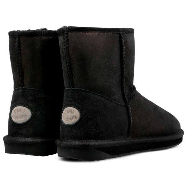 Damskie botki / sztyblety EMU STINGER METALLIC MINI w11378black kolor czarny