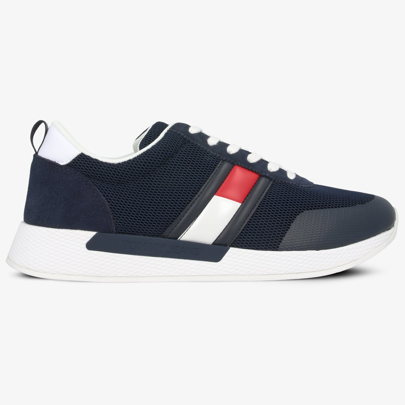 Męskie sneakersy (buty) TOMMY HILFIGER FLEXI TOMMY JEANS FLAG SNEAKER em0em00400c87 kolor granatowy