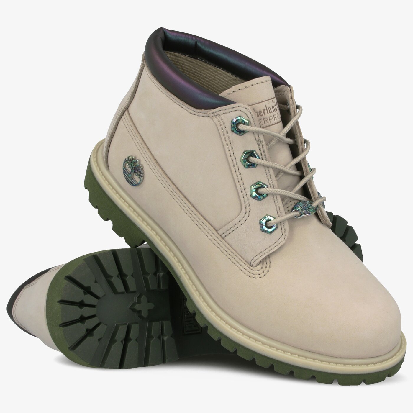 Damskie trapery TIMBERLAND NELLIE CHUKKA DOUBLE tb0a24m2k511 kolor beżowy