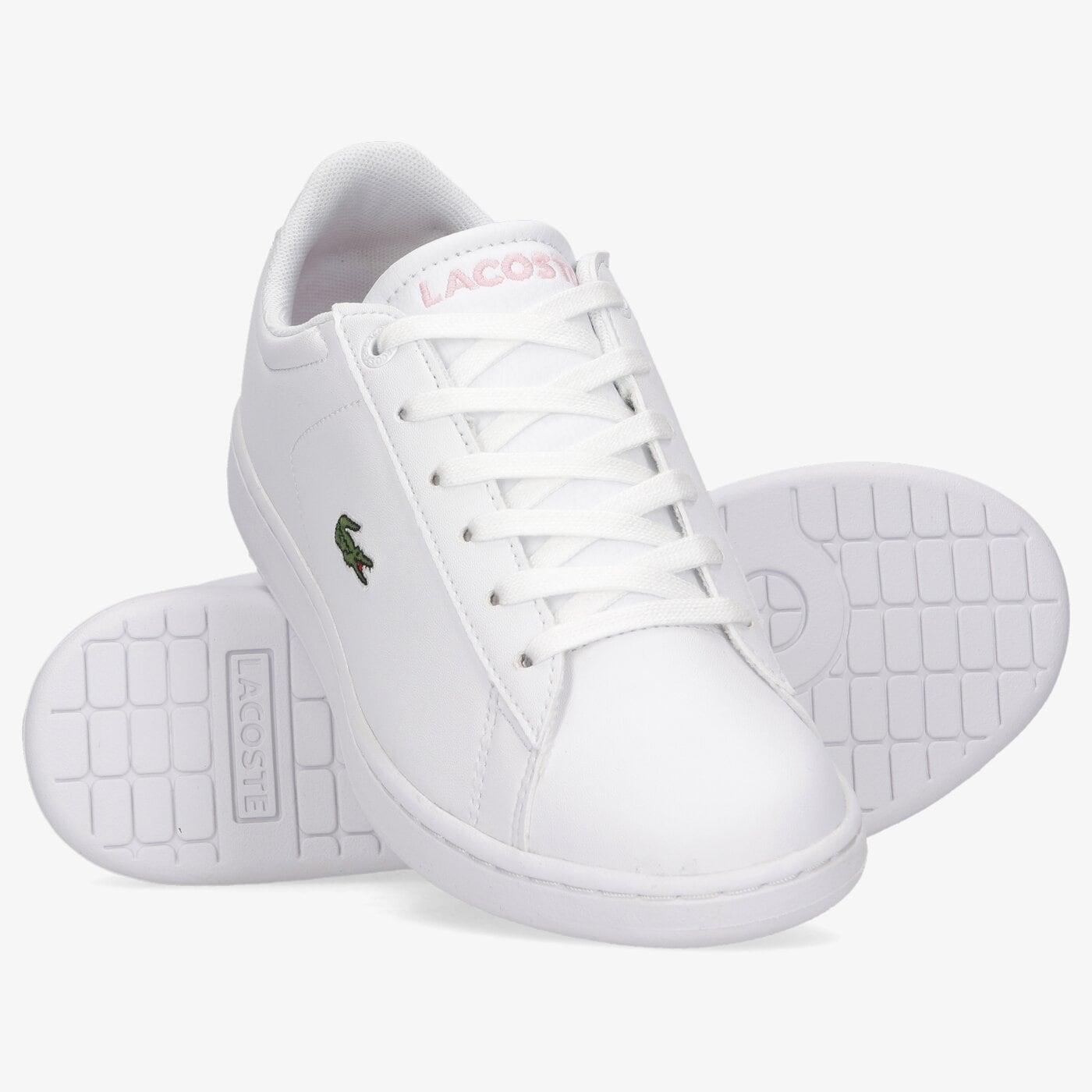 Dziecięce sneakersy (buty) LACOSTE CARNABY EVO 0121 1 SUJ 742suj00021y9 kolor biały