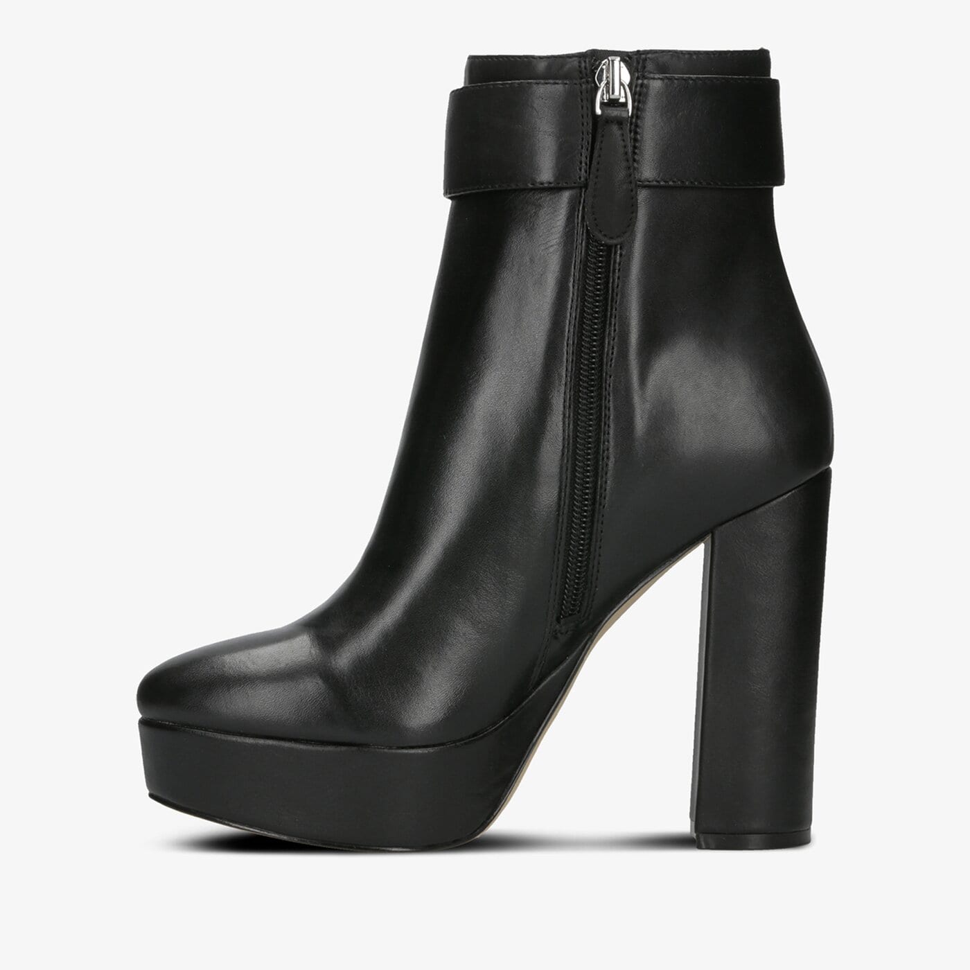 Damskie botki / sztyblety GUESS ABREW fl8arwlea10black kolor czarny