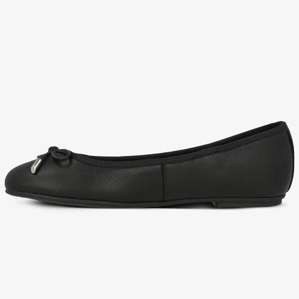 Damskie baleriny (buty) TOMMY HILFIGER ELEVATED TH HARDWARE BALLERINA fw0fw04594bds kolor czarny