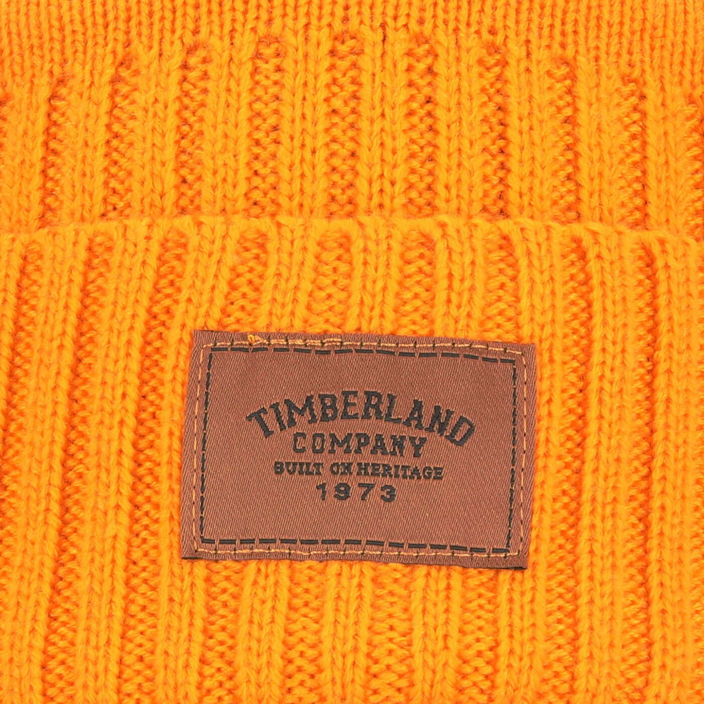 Damska czapka zimowa TIMBERLAND CZAPKA RIBBED BEANIE tb0a1egw8041 kolor pomarańczowy