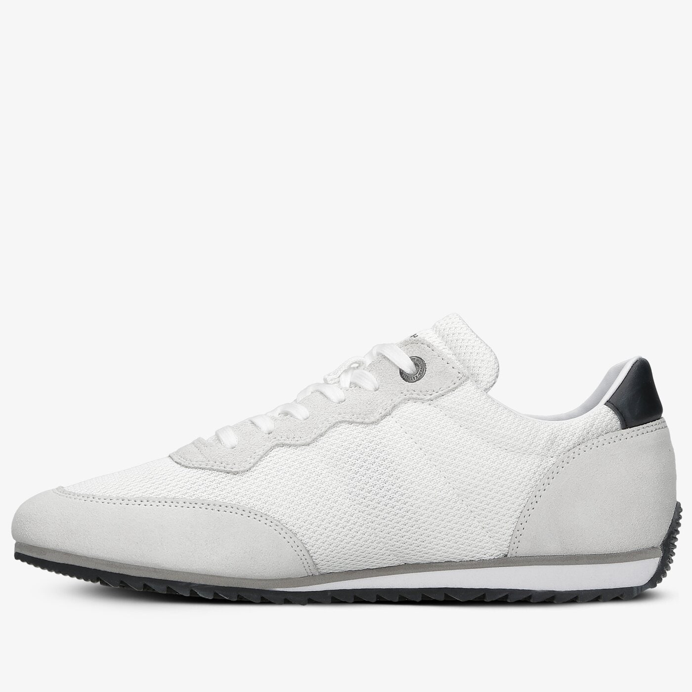 Męskie sneakersy (buty) TOMMY HILFIGER ESSENTIAL MESH RUNNER fm0fm03417ybr kolor biały