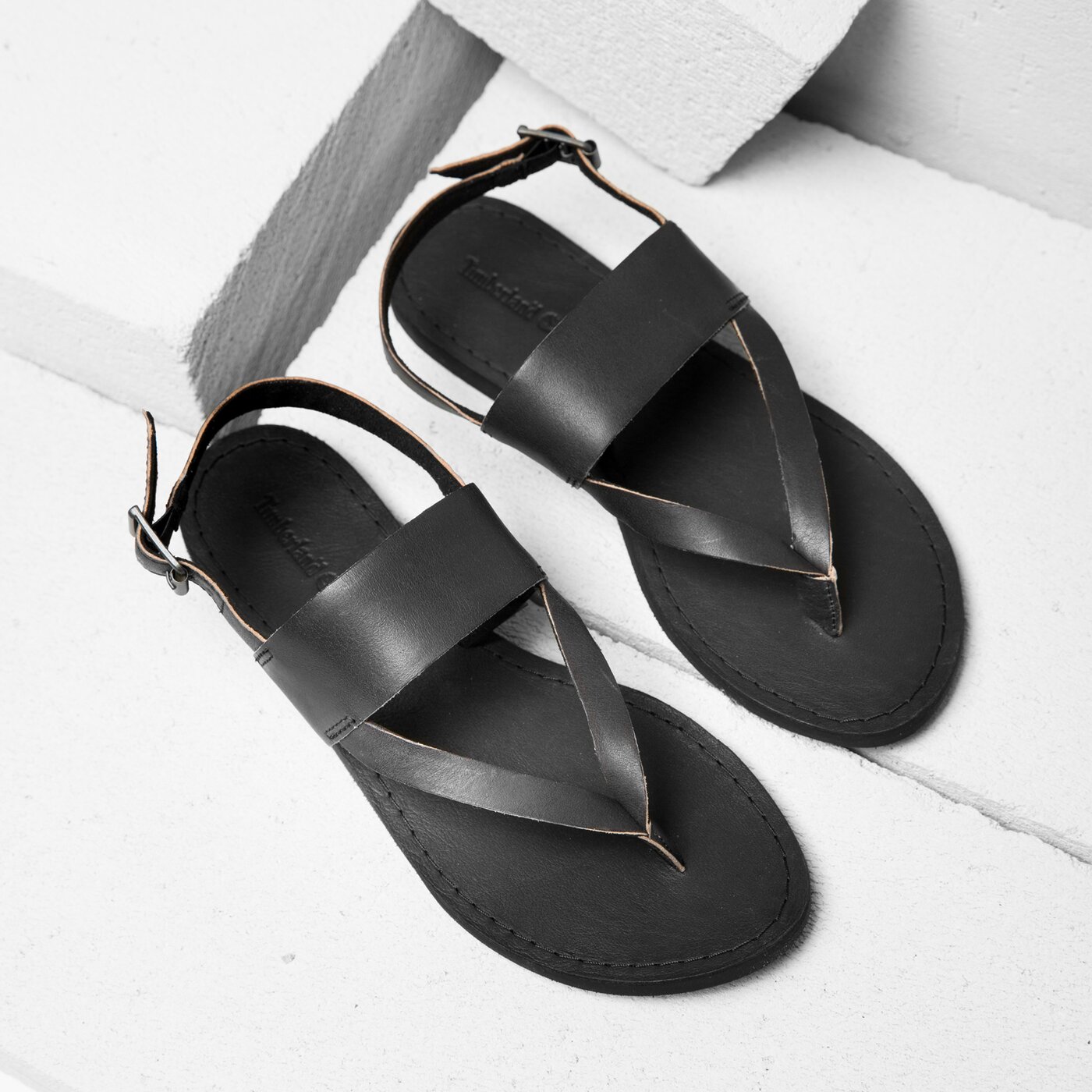 Damskie sandały TIMBERLAND CAROLISTA ANKLE THONG a1g5k kolor czarny