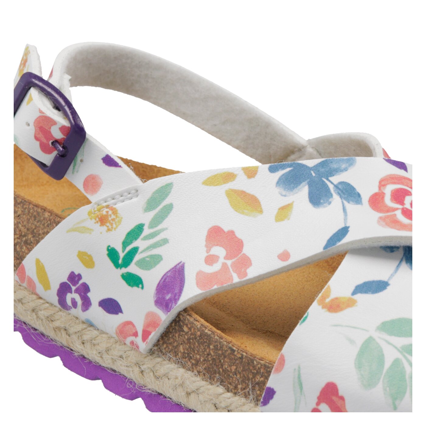 Dziecięce sandały / klapki PAEZ BIO CROSS FLOWERY 1932623k0702-100 kolor biały