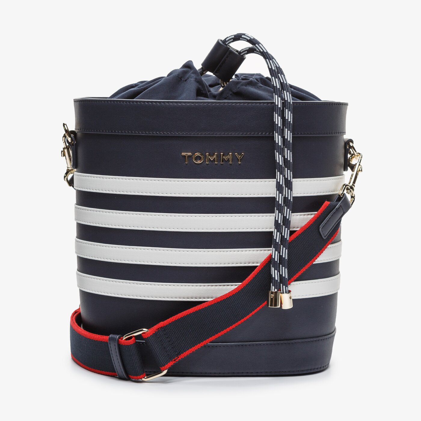 Damska torebka TOMMY HILFIGER TOREBKA ITEM STAPLE BUCKET aw0aw08310cjm kolor multicolor