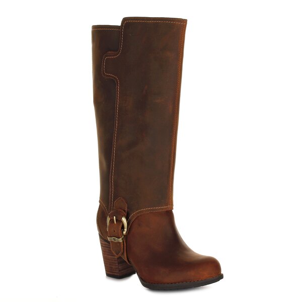 Damskie kozaki TIMBERLAND EK RUDSTON TALL CONVERTIBLE WP BOOT 3609r kolor brązowy