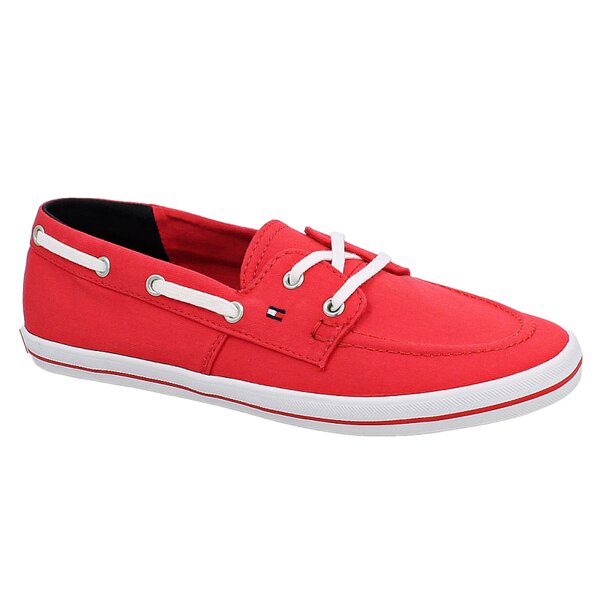 Damskie mokasyny i półbuty TOMMY HILFIGER VICTORIA 11D  fw56819049255 kolor czerwony