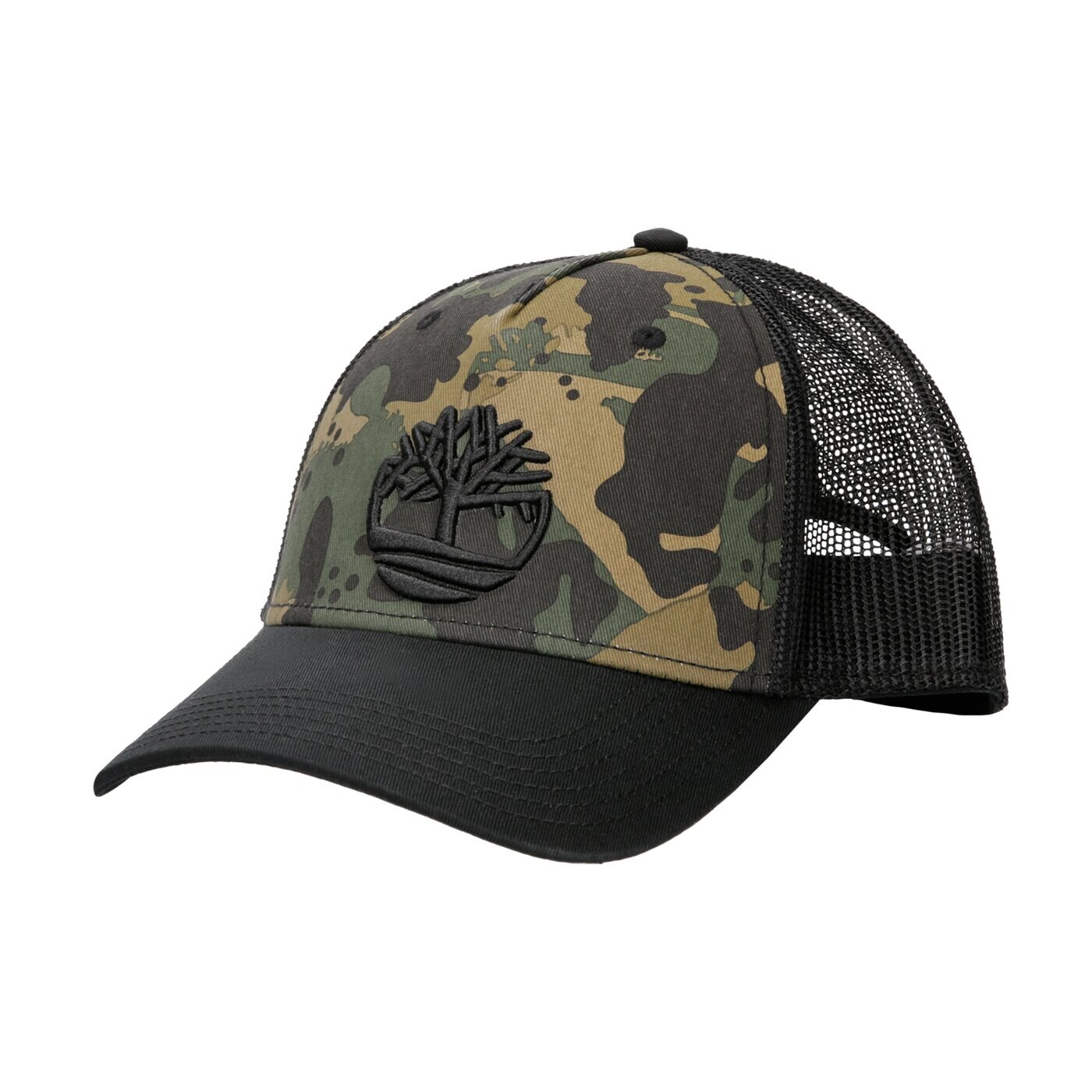 Damska czapka z daszkiem TIMBERLAND CZAPKA CAMO PRINTED TRUCKER CAP tb0a1ent0011 kolor multicolor