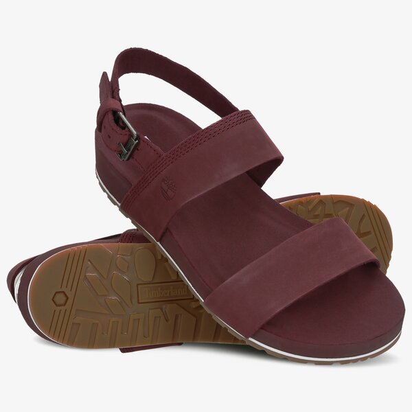 Damskie sandały TIMBERLAND MALIBU WAVES 2BAND SANDAL tb0a289n2111 kolor bordowy