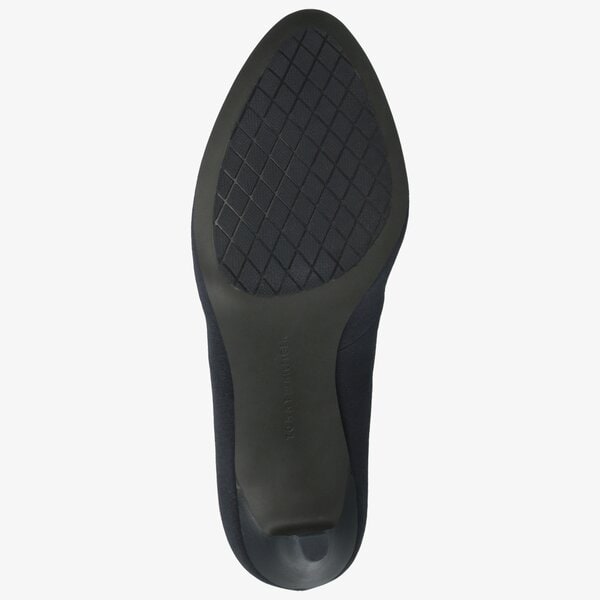 Damskie szpilki / czółenka TOMMY HILFIGER ESSENTIAL TEXTILE PUMP fw0fw04544cki kolor granatowy
