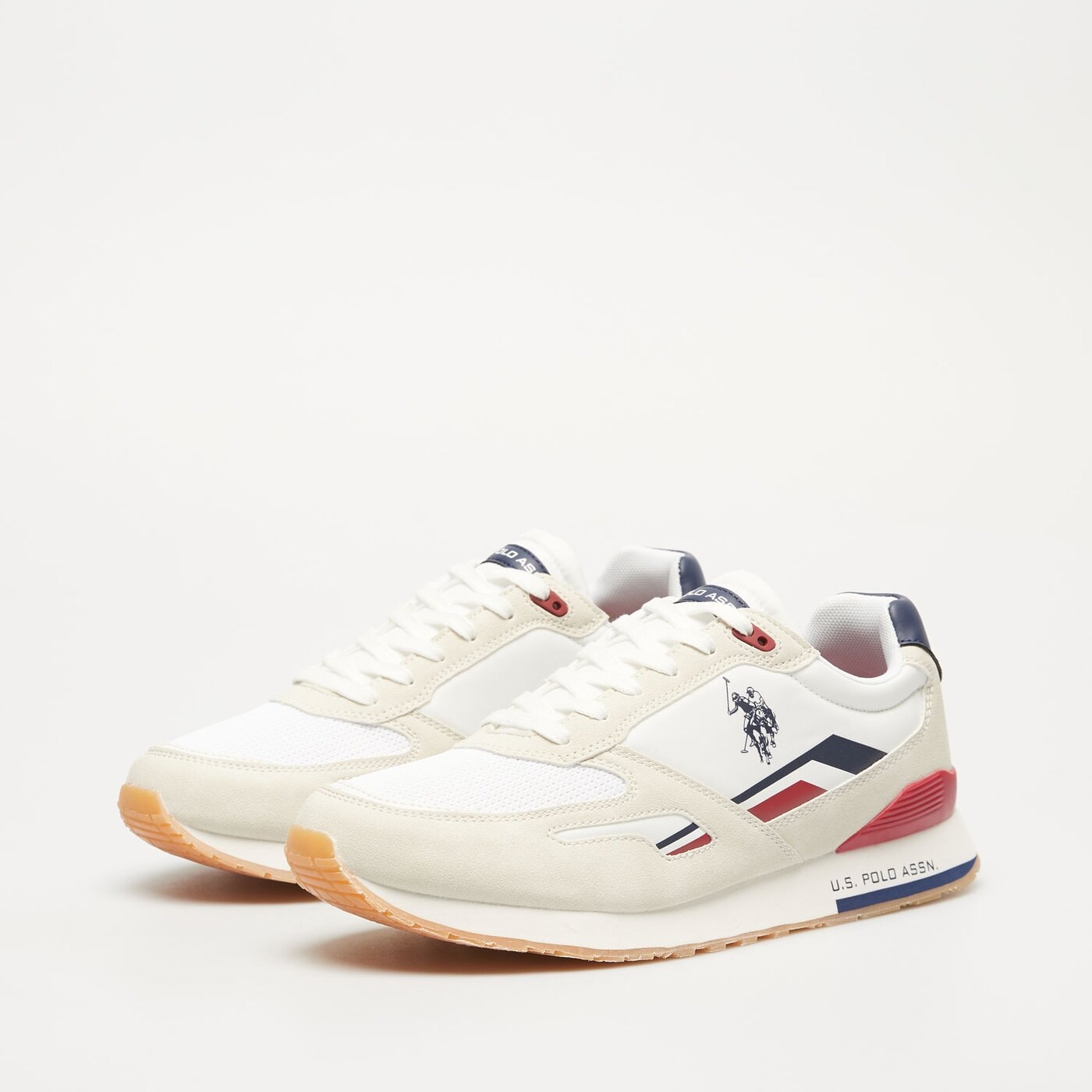 Męskie sneakersy (buty) U.S. POLO ASSN. TABRY003B tabry003bwhilgr03 kolor biały